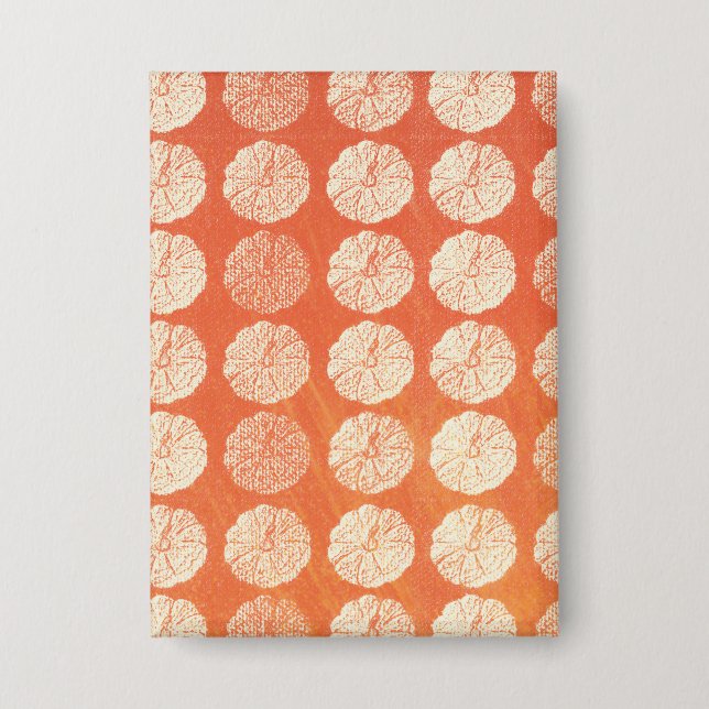 Fall Pumpkin Pattern Button (Front)
