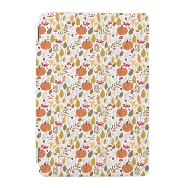 Fall Pumpkin Pattern iPad Mini Cover (Front)