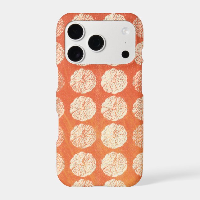 Fall Pumpkin Pattern Iphone Case (Back)