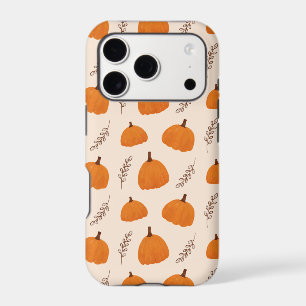 Fall Pumpkin Pattern Orange iPhone 17 Pro Case