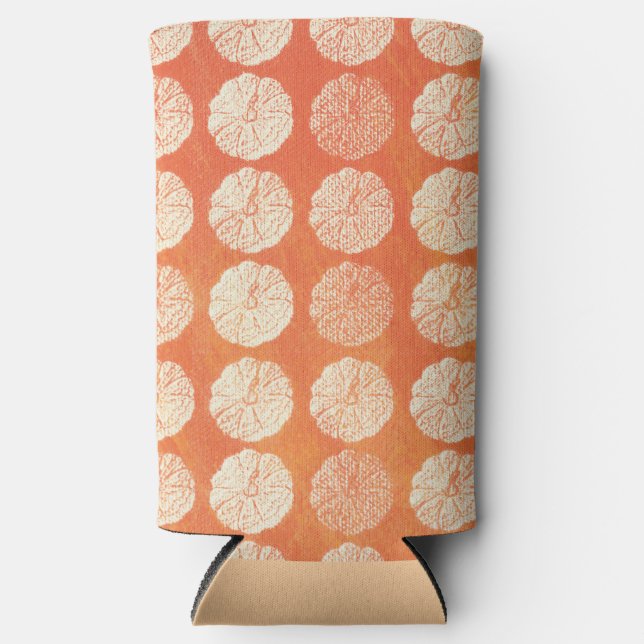 Fall Pumpkin Pattern Seltzer Can Cooler (Front)