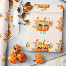 Fall Pumpkin Personalized Halloween Gift