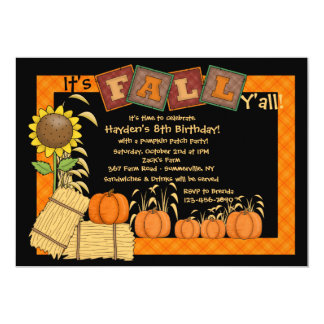 fall invitations party