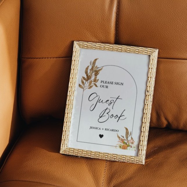 Fall Pumpkin Please Sign Our Guest Book Sign  (Creator Uploaded)