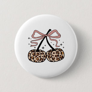 Fall Pumpkin, Pumpkin Cherries, Leopard Pumpkin, P Button