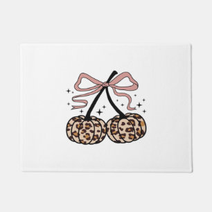Fall Pumpkin, Pumpkin Cherries, Leopard Pumpkin, P Doormat