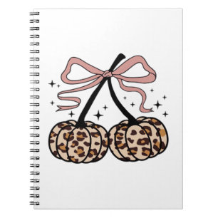 Fall Pumpkin, Pumpkin Cherries, Leopard Pumpkin, P Notebook