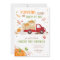Fall Pumpkin Red Truck Orange Green Boy Birthday
