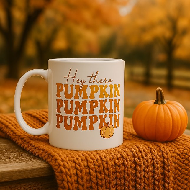 Fall Pumpkin Retro Autumn Coffee Mug (Creator Uploaded)