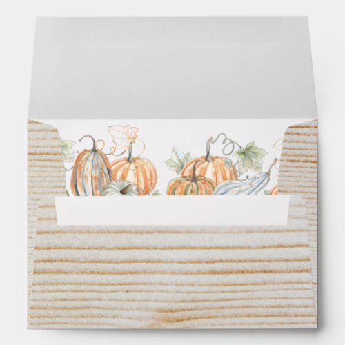 Fall Pumpkin Return Address Envelope