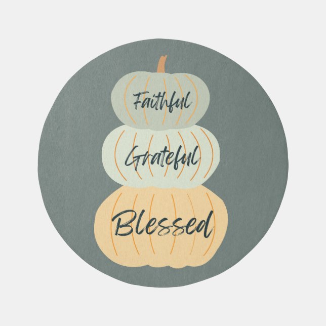 Fall Pumpkin Rug (Front)