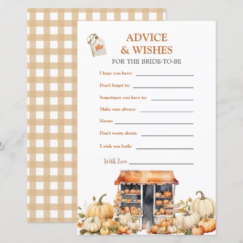 Fall Pumpkin She's Off The Market Advice & Wishes