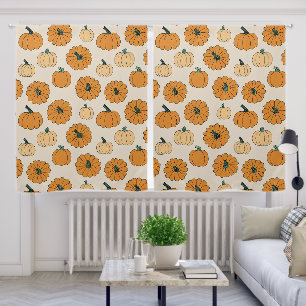 Fall pumpkin spice colors autumn pumpkins Thanksgi Blackout Curtains