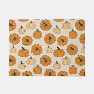 Fall pumpkin spice colors autumn pumpkins Thanksgi Doormat