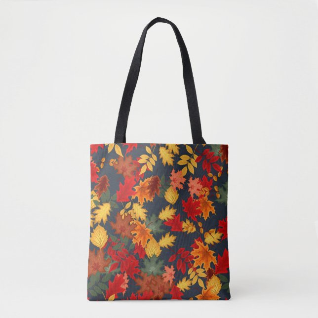 Fall pumpkin spice colors autumn pumpkins Thanksgi Tote Bag (Front)