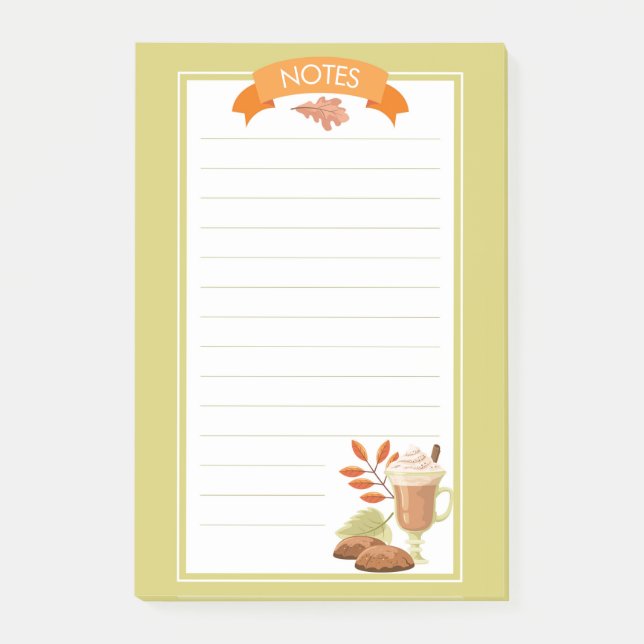 Fall Pumpkin Spice Notes (Front)