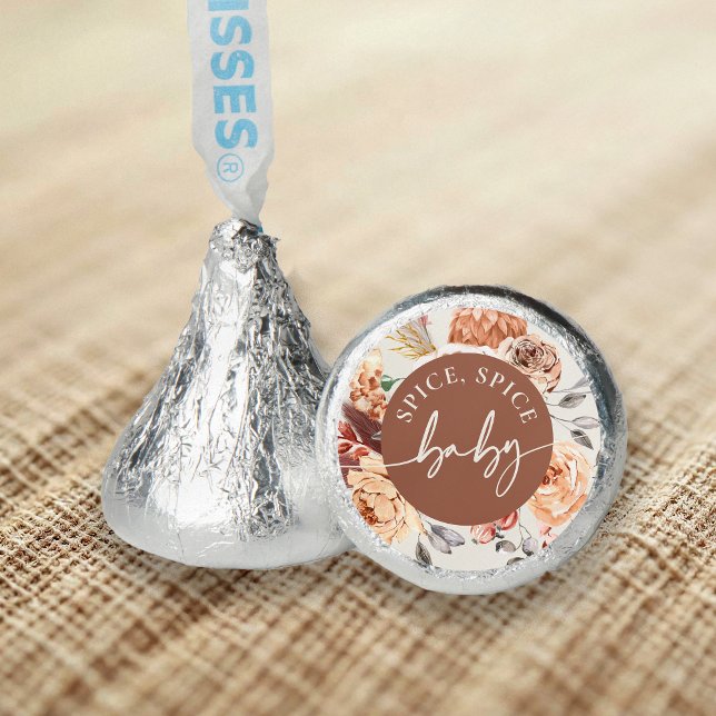 Fall Pumpkin "Spice, Spice Baby" Baby Shower Hershey®'s Kisses® (Creator Uploaded)