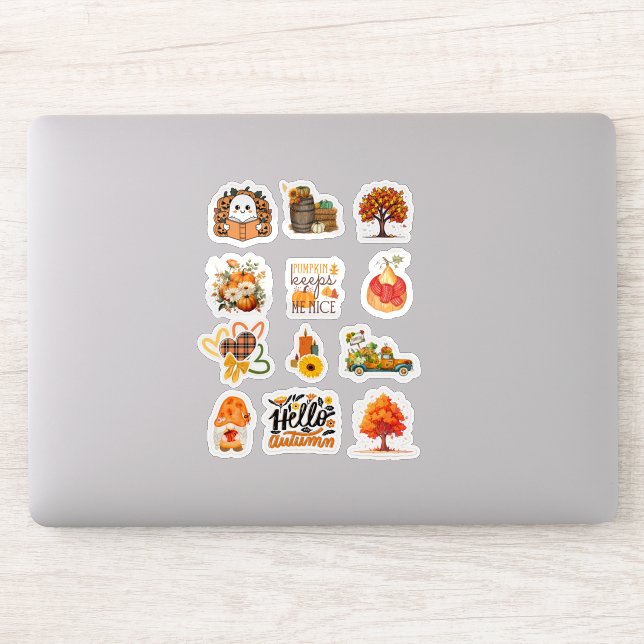 Fall & Pumpkin  Sticker (Computer)