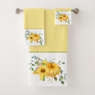  ALAZA Yellow Sunflower Flower White Bathroom Hand Towels Set 2  Soft 100 Percent Cotton Towel Luxury Decorative Bath Towels Highly  Absorbent Face Towel 16 X 30 : Home & Kitchen