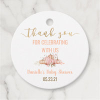 Fall Pumpkin Thank You Baby Shower Favor Tags