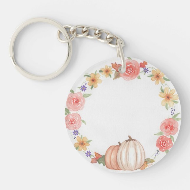 Fall Pumpkin Trio Keychain (Front)