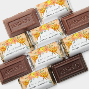 Fall pumpkin wedding shower hershey's miniatures