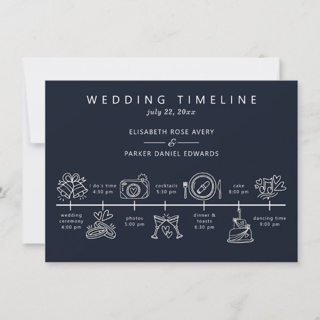 Fall Pumpkin Wedding Timeline (Front)