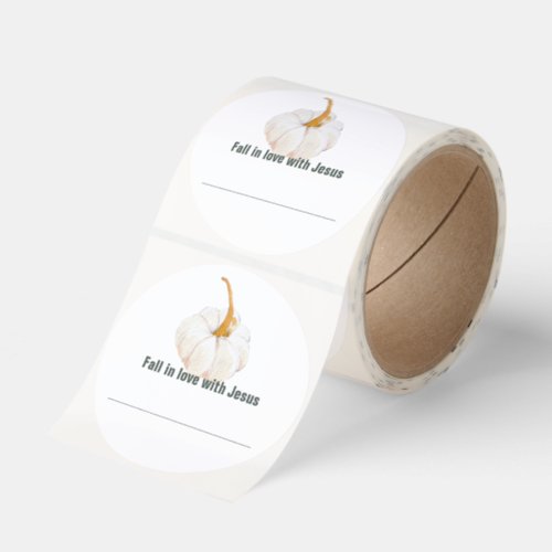 Fall Pumpkin Women's Ministry Name Classic Round Sticker