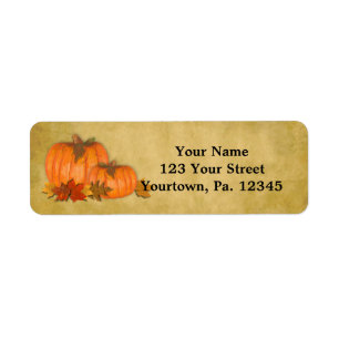 Fall Pumpkins Address Label