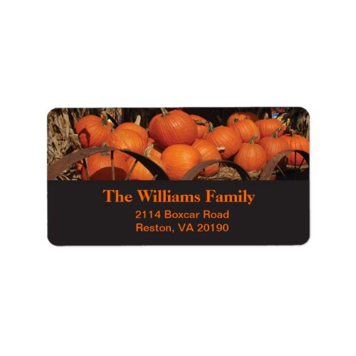 Fall Pumpkins _ Black Design Label