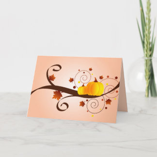 Fall pumpkins - Card