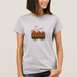 Fall Pumpkins Cart Tee, Autumn Design T-Shirt