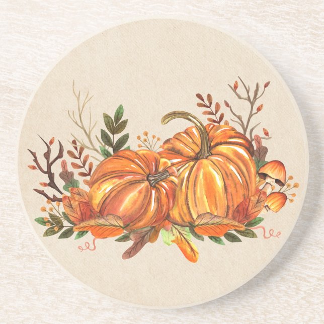 Fall Pumpkins Coaster (Front)