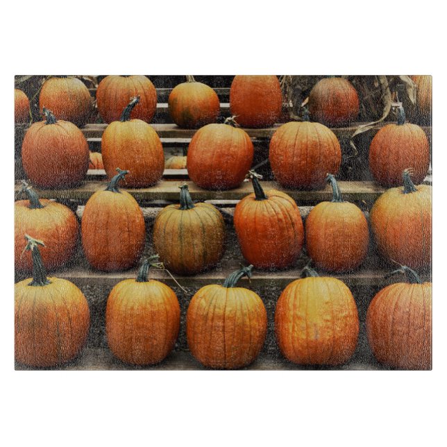 Fall pumpkins cutting board (Front)