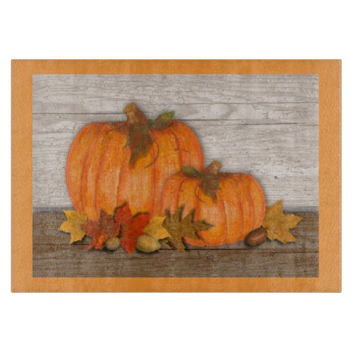 Fall Pumpkins Cutting Board