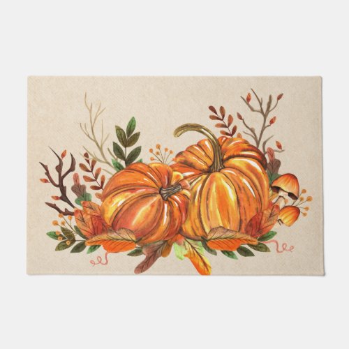 Fall Pumpkins Doormat
