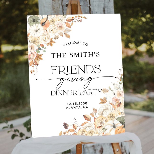 Fall Pumpkins Friendsgiving Dinner Foam Boards (Creator Uploaded)