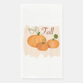 Fall pumpkins guest towels