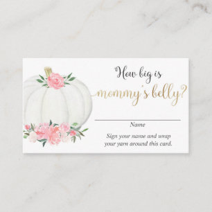 Fall pumpkins how big is mommy's belly enclosure card