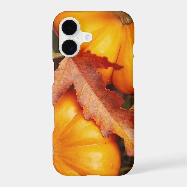 Fall Pumpkins Leaf Autumn Design iPhone Case (Back)