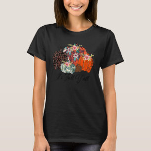 Fall Pumpkins Leopard It's Fall Y'all Leopard Pump T-Shirt