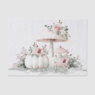 Fall Pumpkins, Mushroom and Flowers Fall Decoupage Tissue Paper