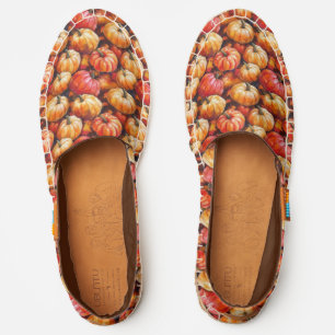Fall Pumpkins Pattern Espadrilles