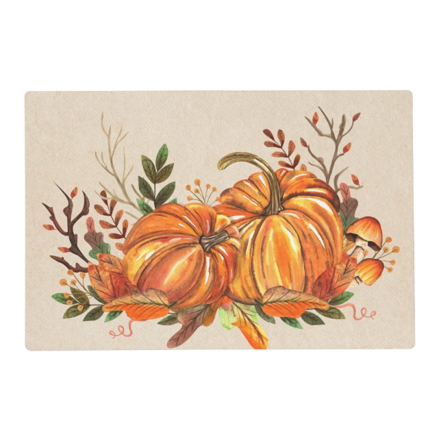 Fall Pumpkins Placemat (Front)