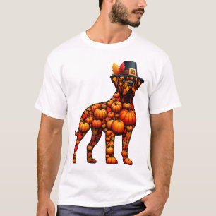 Fall Pumpkins Pug Shape Cane Corso Cute Shape Than T-Shirt