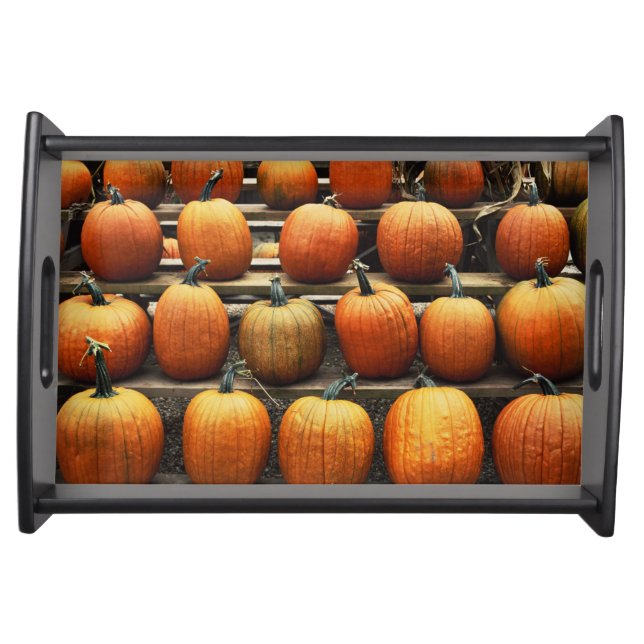 Fall pumpkins serving tray (Front)