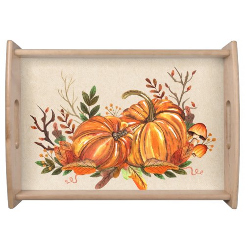 Fall Pumpkins Serving Tray