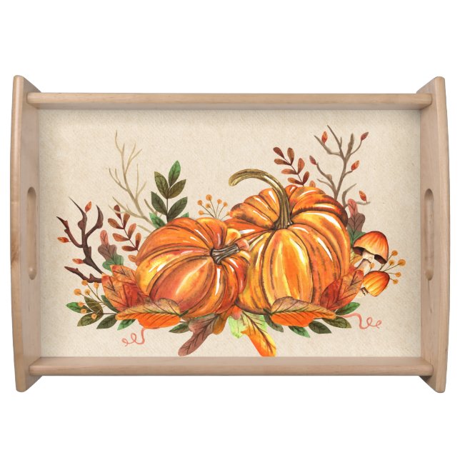 Fall Pumpkins Serving Tray (Front)