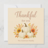 Fall Pumpkins & Sunflowers | Elegant Thanksgiving