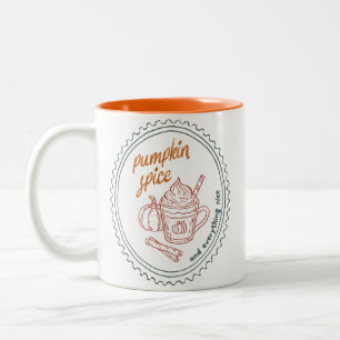 Fall Quote  Two-Tone Coffee Mug